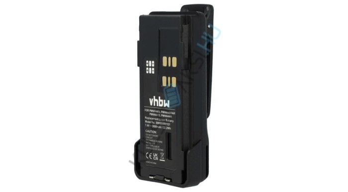 Baterie radio VHBW de &icirc;nlocuire pentru Motorola PMNN4406, PMNN4406BR, PMNN4409 - 3000 mAh 7,4 V Li-Ion + clemă pentru curea