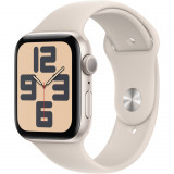Cumpara ieftin Apple Watch SE2 2023, GPS, 44 mm, Starlight Aluminium Case, Starlight Sport Band, M/L