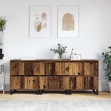 vidaXL Bufet 3 pcs Lemn vechi 60 x 35 x 70 cm 3394575