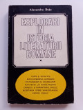 EXPLORĂRI &Icirc;N ISTORIA LITERATURII ROM&Acirc;NE - ALEXANDRU DUȚU