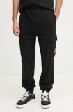 Fila pantaloni de trening Longarone culoarea negru, cu imprimeu, FAM0765
