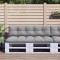 Gossi perne pentru paleti, 2 buc., gri, material textil