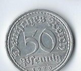 Moneda 50 pfennig 1920 A - Germania