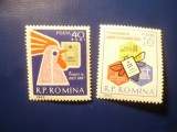Serie Romania 1962 Ziua CEC - Economie , 2 valori, Nestampilat