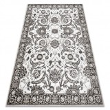 Covor MATEO 8037/944 Modern cadru, flori - structural gri / bej, 80x150 cm