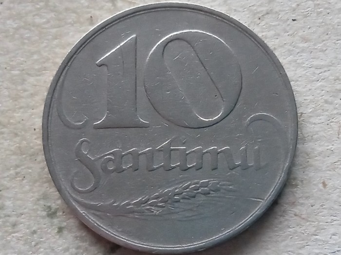 LETONIA-10 SANTIMU 1922