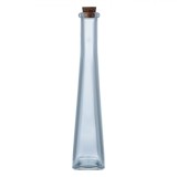 Sticlă Lichior, Model Decorativ, Bază Pătrată, Capacitate 140ml, Dop Plută, Transparentă, Oem