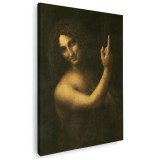 Tablou pictura Ioan Botezatorul de Leonardo da Vinci 2022 Tablou canvas pe panza CU RAMA 60x90 cm