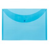 Mapă Plastic, Semitransparentă, Capsă Albă, 25x35 cm, Albastru
