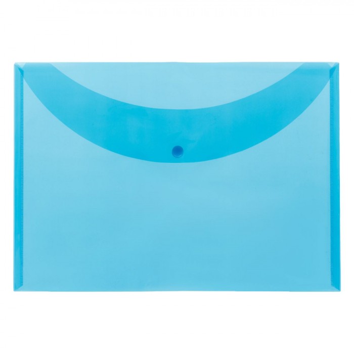 Mapă Plastic, Semitransparentă, Capsă Albă, 25x35 cm, Albastru