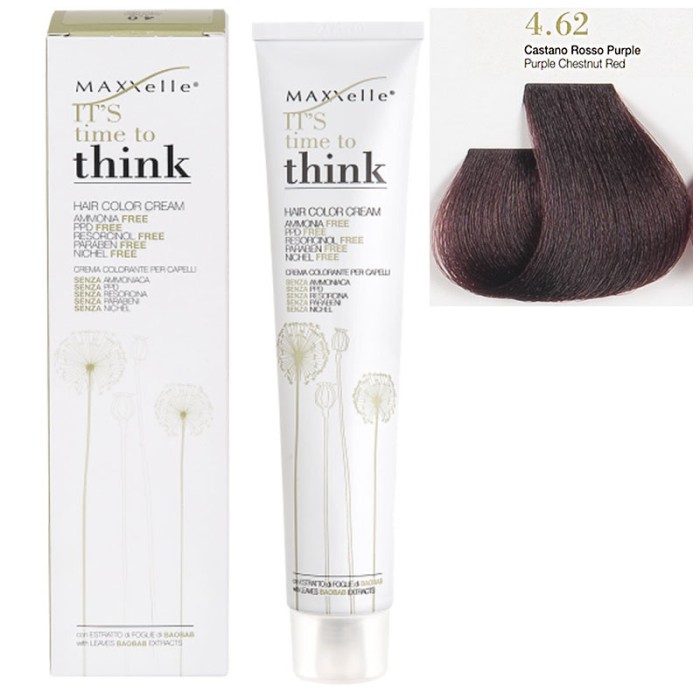 Visiniu roscat 4.62 Vopsea fara Amoniac cu ulei de argan Think Maxxelle - 100 ML