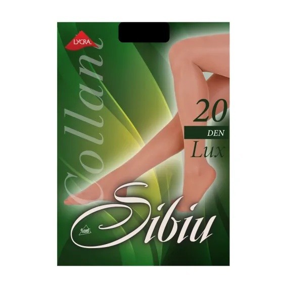 Collant clasic fin din lycra 20 DEN cu bazon si varf intarit