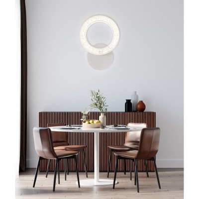 Aplica LED 20W, cerc cu cristale, 1000lm, lumina rece 6400k foto