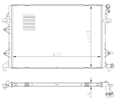 NRF 550089 Radiator, racire motor foto