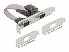 PCI Express la 2 x Serial RS-232, Delock 90001