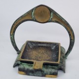 Scrumiera bronz veche, vintage