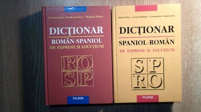 Dictionar roman-spaniol + Dictionar spaniol-roman de expresii si locutiuni 2 vol foto