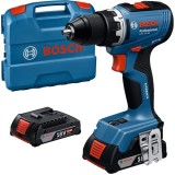 Bosch GSR 18V-65 - Masina de gaurit si insurubat cu 2 acumulatori Li-Ion 18 V 2 Ah 63 Nm valiza plastic