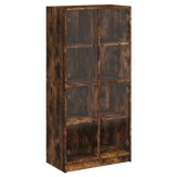 Cumpara ieftin Dulap inalt cu usi, stejar fumuriu, 68x37x142 cm, lemn compozit