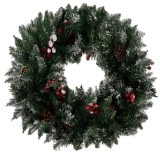 Coronita de Craciun ninsa 45 cm pentru usa si decor festiv Ruhhy