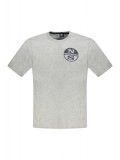 Cumpara ieftin Tricou barbati, cu imprimeu cu logo, Regular fit, Gri, S