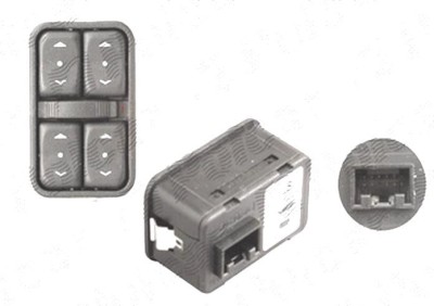 Buton, comutator macara usa Opel Astra G, 01.1998-08.2009; Zafira, 01.1999-05.2005, 4 butoane; 12 pini foto