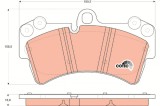 TRW GDB1548 COTEC set placute frana,frana disc
