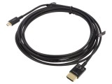 Cablu HDMI micro HDMI DELOCK 3m Negru 36AWG Cod 84784