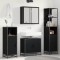 vidaXL Set de mobilier pentru baie 3 pcs Stejar negru 65 x 33 x 60 cm 3402328
