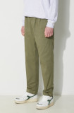 Cumpara ieftin New Balance pantaloni barbati, culoarea verde, drept