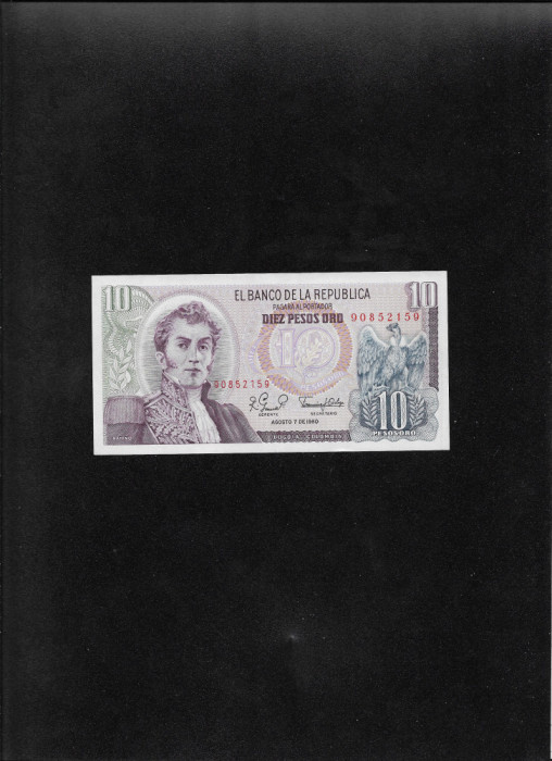 Columbia 10 pesos oro 1980 seria90852159 unc