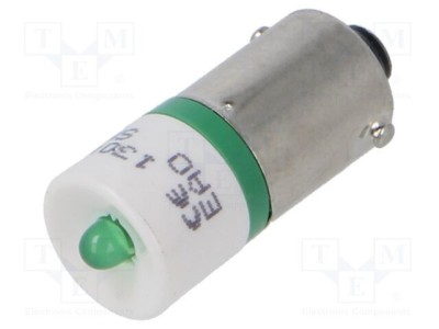 Lampă LED verde BA9S 130V AC 1 diodă EAO OptoHiT foto
