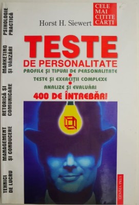 Teste de personalitate &amp;ndash; Horst H. Siewert foto