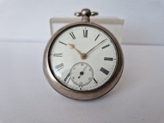 Ceas De Buzunar Fusee din Argint Perioada 1880-1900