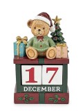 Calendar Craciun polirasina multicolora 10,5x7x16,5h