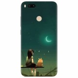 Husa silicon pentru Xiaomi Mi A1, Cat And Girl