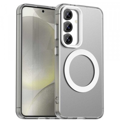 Husa MagSafe pentru Samsung Galaxy S23 FE S711, Techsuit, CandyCase, Alba foto
