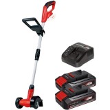 Einhell GE-CC 18 Li PXC + Twinpack CB + 4514095 - Aparat de curatat rosturi 100 mm + Set 2 acumulatori si incarcator Li-Ion 18 V 2.5 Ah