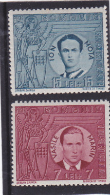 ROMANIA 1941 LP 142 III MOTA SI MARIN SERIE MNH foto