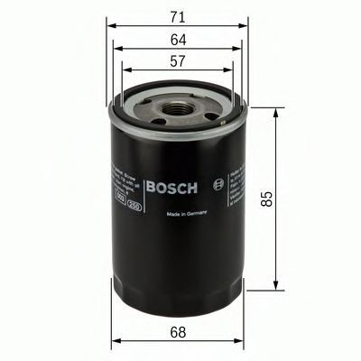 Filtru ulei MITSUBISHI COLT VI (Z3, Z2) (2002 - 2012) BOSCH 0 451 103 372 foto