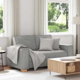 Gossi canapea cu 2 locuri, gri nor, 120 cm, material textil