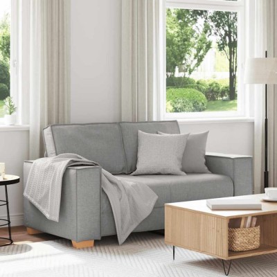 Gossi canapea cu 2 locuri, gri nor, 120 cm, material textil foto