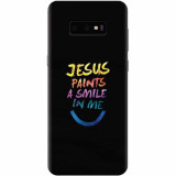 Husa silicon pentru Samsung Galaxy S10 Lite, Jesus Paints A Smile In Me