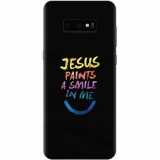 Husa silicon pentru Samsung Galaxy S10 Lite, Jesus Paints A Smile In Me