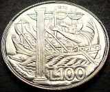 Moneda 100 LIRE - SAN MARINO, anul 1973 *cod 4379 = UNC / ULYSE