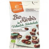 Seminte de Dovleac Invelite in Ciocolata cu Lapte Bio 50gr Landgarten Cod: 650362