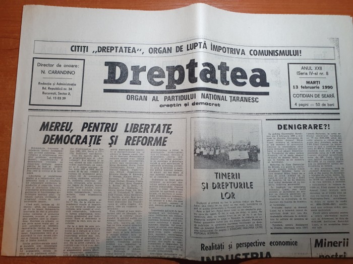 dreptatea 13 februarie 1990-art&quot;minerii nostri&quot;