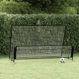 VidaXL Poartă de fotbal de ricoșeu 2-&icirc;n-1, 202x104x120 cm, oțel