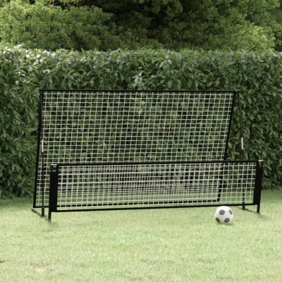 Poarta de fotbal de ricoseu 2-&amp;icirc;n-1, 202x104x120 cm, otel GartenMobel Dekor foto