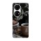 Husa compatibila cu Huawei P40 model Time for coffee, Silicon, TPU, Viceversa